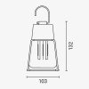 LED pakabinama lempa, 2.6W, retro, CCT šviesa LED pakabinama lempa, 2.6W, retro, CCT šviesa