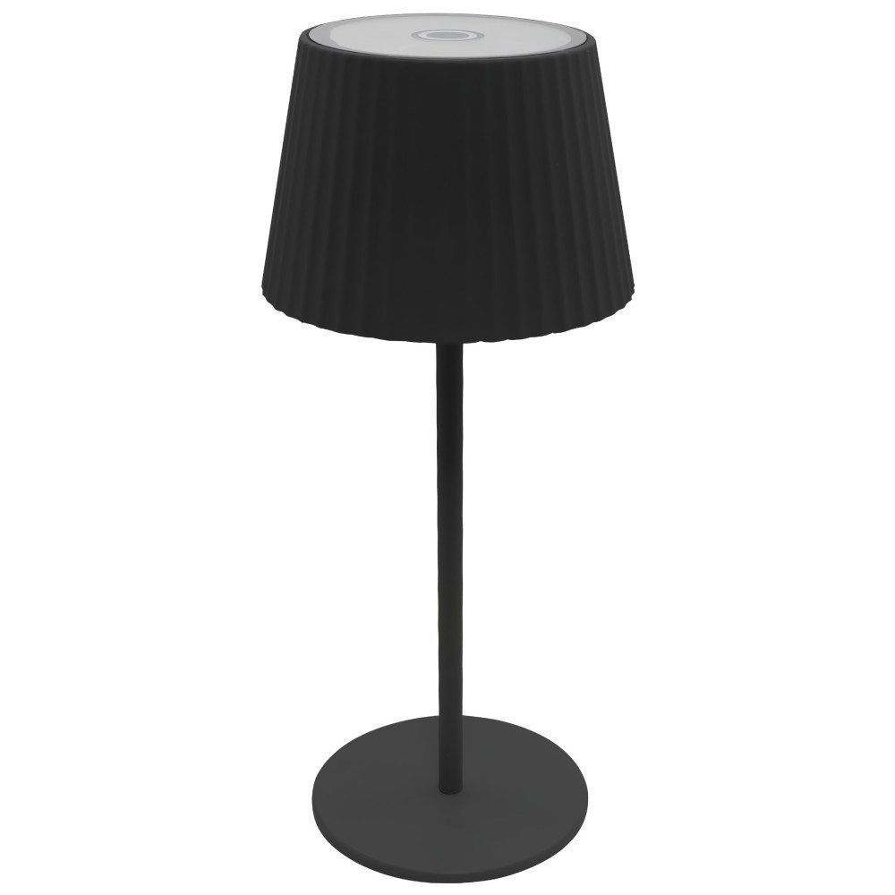 LED saulės stalinė lempa, 2.5W, įkraunama, chrominė LED saulės stalinė lempa, 2.5W, įkraunama, chrominė