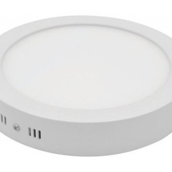 LED paviršinė panelė, apvali, 5 metai garantija, garantija, 12W, šalta balta šviesa
