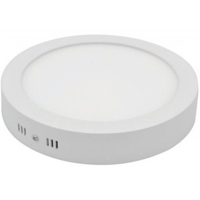 LED paviršinė panelė, apvali, 5 metai garantija, garantija, 12W, šalta balta šviesa