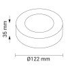 LED paviršinė panelė, apvali, 6W, CCT šviesa LED paviršinė panelė, apvali, 6W, CCT šviesa