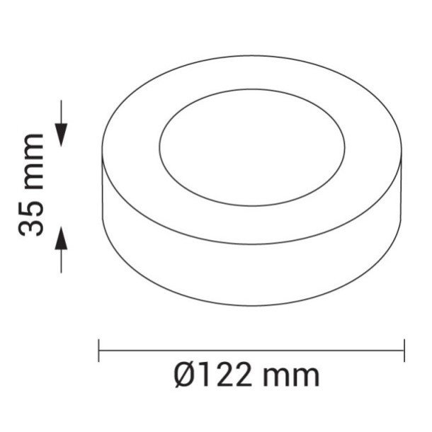 LED paviršinė panelė, apvali, 6W, CCT šviesa LED paviršinė panelė, apvali, 6W, CCT šviesa