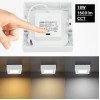 LED paviršinė panelė, kvadratinė, 6W, CCT šviesa