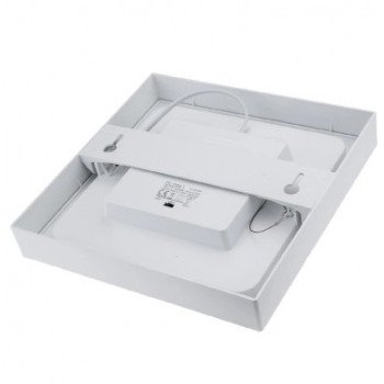 LED paviršinė panelė, kvadratinė, 24W, CCT šviesa