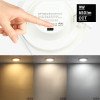 LED šviestuvas, 9W, plonas, temdomas, CCT 3000K-6000K