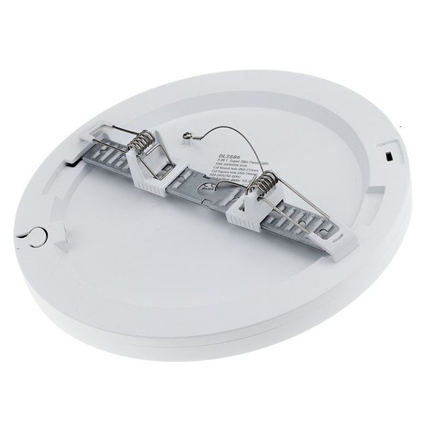 LED paviršinė panelė, apvali, plona, 18W, CCT šviesa
