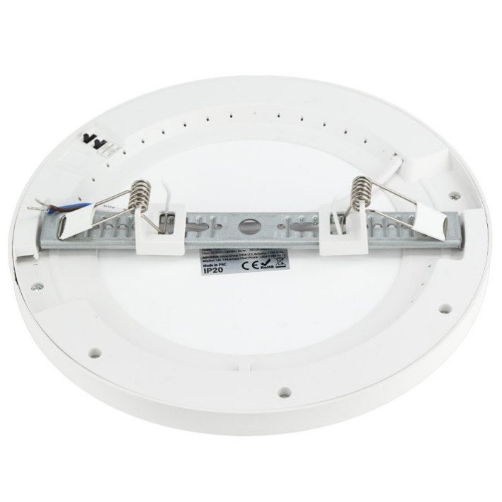 LED paviršinė mini panelė, apvali, balta, 10/15/18W, CCT šviesa LED paviršinė mini panelė, apvali, balta, 10/15/18W, CCT šviesa