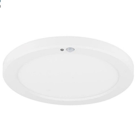 LED paviršinė mini panelė, apvali, balta, PIR jutiklis, 10/15/18W, CCT šviesa