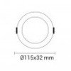 LED mini panelė, apvali, Premium Line, 6W, CCT šviesa