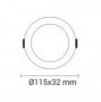 LED mini panelė, apvali, Premium Line, 6W, CCT šviesa