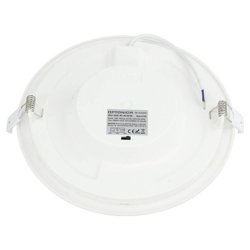 LED mini panelė, apvali, Premium Line, 18W, CCT šviesa