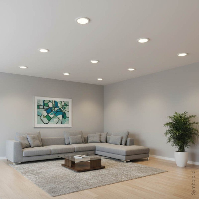 LED mini panelė, apvali, Premium Line, 18W, CCT šviesa