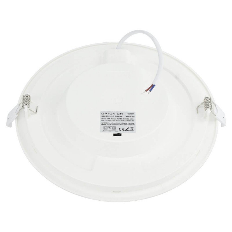 LED mini panelė, apvali, Premium Line, 24W, CCT šviesa