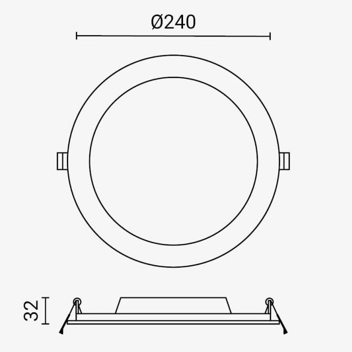 LED mini panelė, apvali, Premium Line, 24W, CCT šviesa