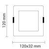 LED mini panelė, kvadratinė, Premium Line, 6W, CCT šviesa LED mini panelė, kvadratinė, Premium Line, 6W, CCT šviesa