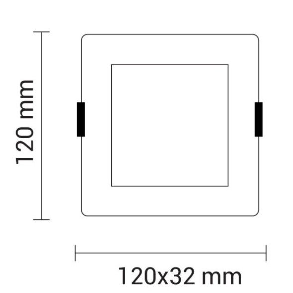 LED mini panelė, kvadratinė, Premium Line, 6W, CCT šviesa LED mini panelė, kvadratinė, Premium Line, 6W, CCT šviesa