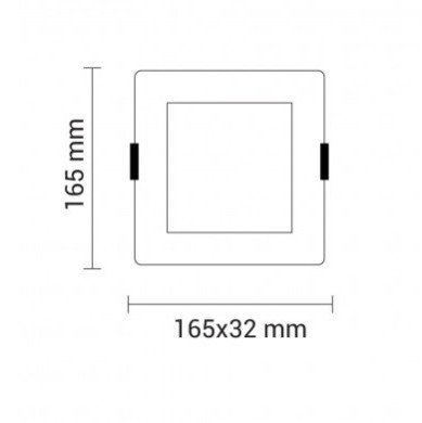 LED mini panelė, kvadratinė, Premium Line, 12W, CCT šviesa