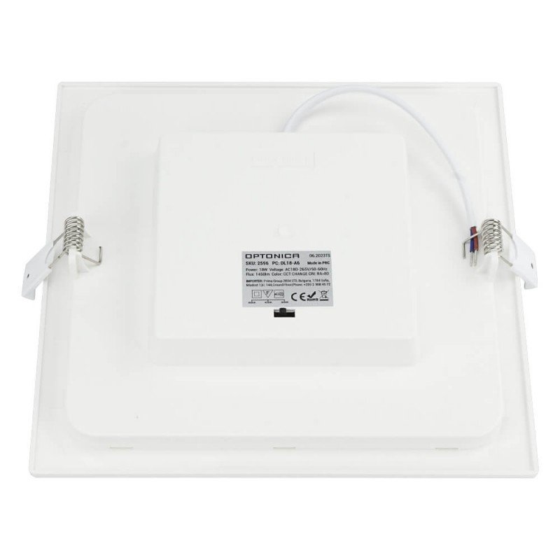 LED mini panelė, kvadratinė, Premium Line, 18W, CCT šviesa
