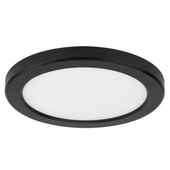 LED paviršinė mini panelė, apvali, juoda, 10/15/18W, CCT šviesa