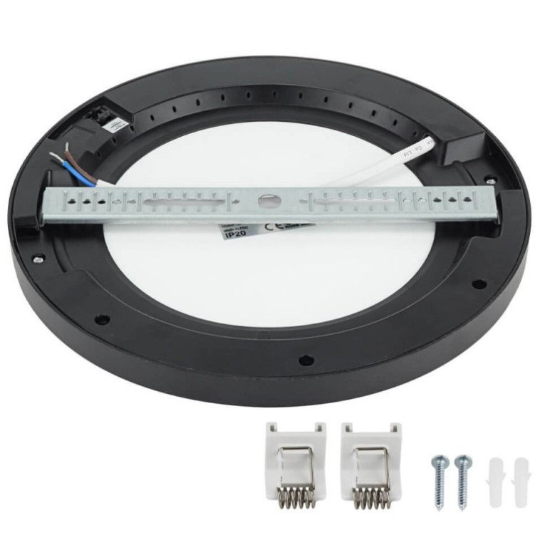 LED paviršinė mini panelė, apvali, juoda, 10/15/18W, CCT šviesa LED paviršinė mini panelė, apvali, juoda, 10/15/18W, CCT šviesa