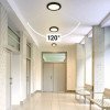 LED paviršinė mini panelė, apvali, juoda, 10/15/18W, CCT šviesa