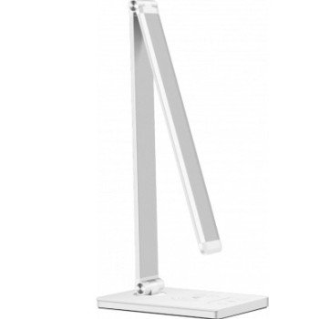 LED stalinis šviestuvas, 5W, su belaidžiu įkrovikliu, baltas, CCT šviesa