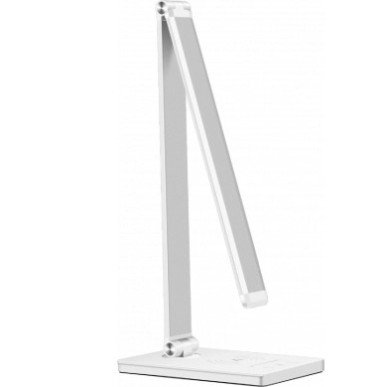 LED stalinis šviestuvas, 5W, su belaidžiu įkrovikliu, baltas, CCT šviesa LED stalinis šviestuvas, 5W, su belaidžiu įkrovikliu, baltas, CCT šviesa