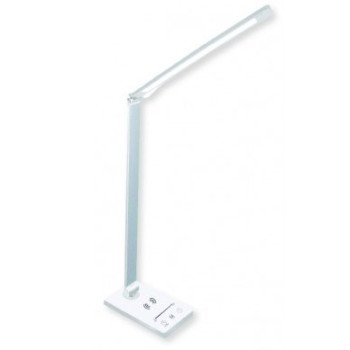 LED stalinis šviestuvas, 5W, su belaidžiu įkrovikliu, baltas, CCT šviesa LED stalinis šviestuvas, 5W, su belaidžiu įkrovikliu, baltas, CCT šviesa