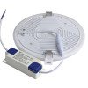 LED berėmė panelė, apvali, 36W, šilta balta šviesa