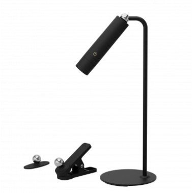LED stalinis šviestuvas, 3W, multifunkcinis, įkraunamas, juodas, neutrali balta šviesa