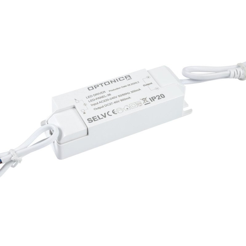 LED panelė, 62x62, 36W, nemirganti, šalta balta šviesa