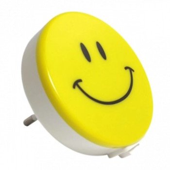 LED naktinis šviestuvas į rozetę, 0.5W, geltonas, šalta balta šviesa