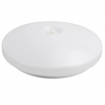 LED sieninis šviestuvas, baltas, diskas, 2 lizdai, Max 40W