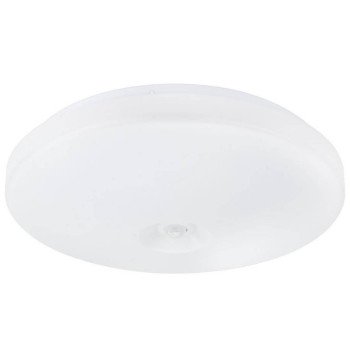 LED sieninis šviestuvas, baltas, diskas, 2 lizdai, Max 40W