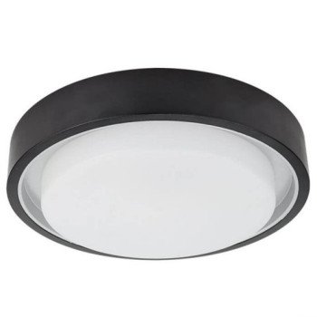 LED lubų šviestuvas, juodas, 30W, šilta balta šviesa
