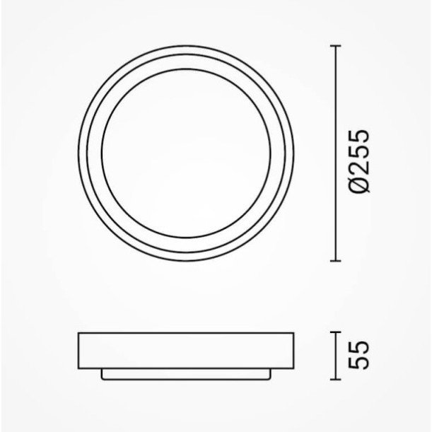 LED lubų šviestuvas, juodas, 30W, šilta balta šviesa LED lubų šviestuvas, juodas, 30W, šilta balta šviesa