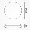 LED lubų šviestuvas, 12W, DIP-Switch, matinis gaubtas žvaigždutėmis, CCT šviesa
