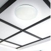 LED lubų šviestuvas, 18W, DIP-Switch, matinis gaubtas žvaigždutėmis, CCT šviesa