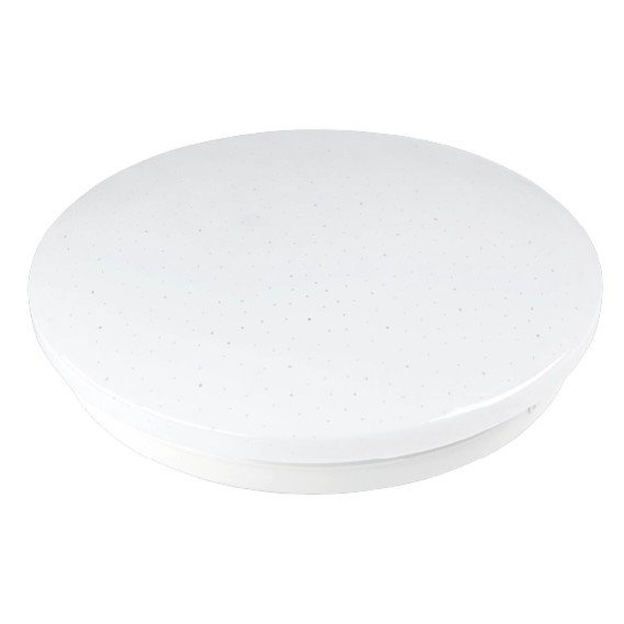 LED lubų šviestuvas, 24W, DIP-Switch, matinis gaubtas žvaigždutėmis, CCT šviesa
