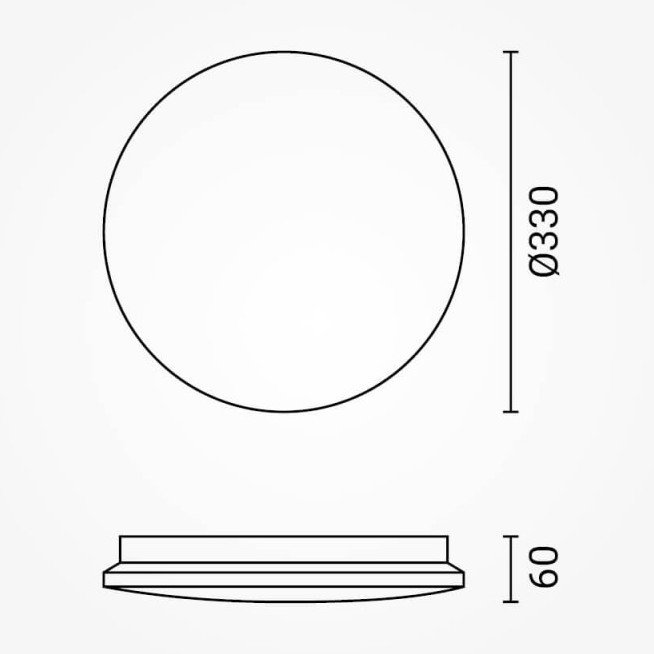 LED lubų šviestuvas, 18W, šilta balta šviesa LED lubų šviestuvas, 18W, šilta balta šviesa