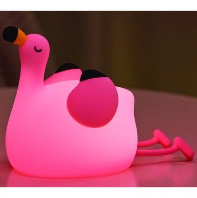 LED žaislinis šviestuvas, 2W, flamingas, įkraunamas, šilta balta šviesa LED žaislinis šviestuvas, 2W, flamingas, įkraunamas, šilta balta šviesa