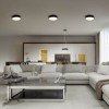 LED lubų šviestuvas, 18W, juodas, neutrali balta šviesa