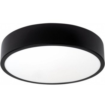 LED lubų šviestuvas, 18W, juodas, šilta balta šviesa