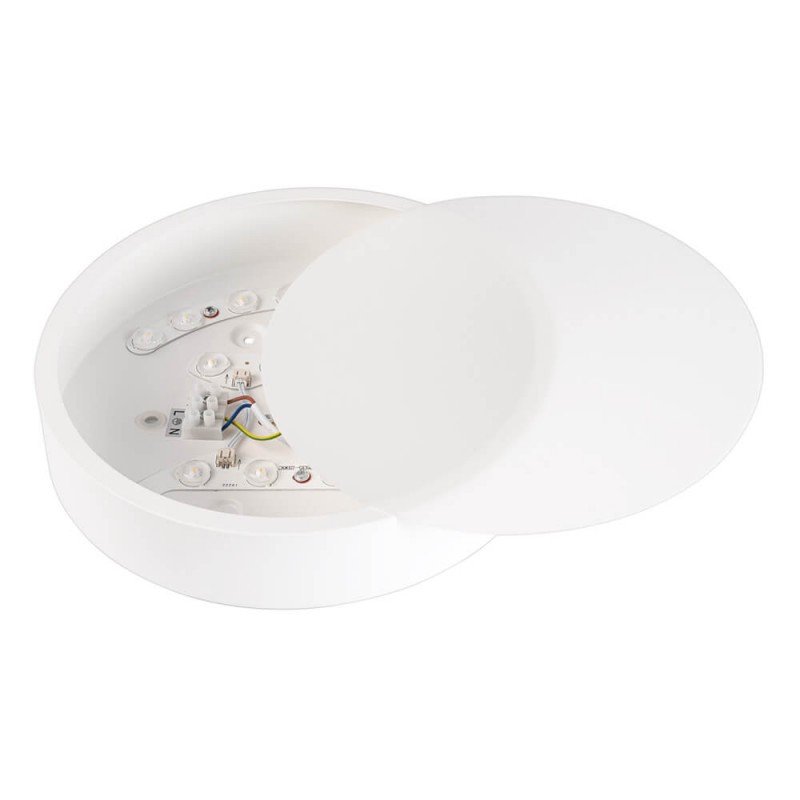 LED lubų šviestuvas, 18W, baltas, neutrali balta šviesa