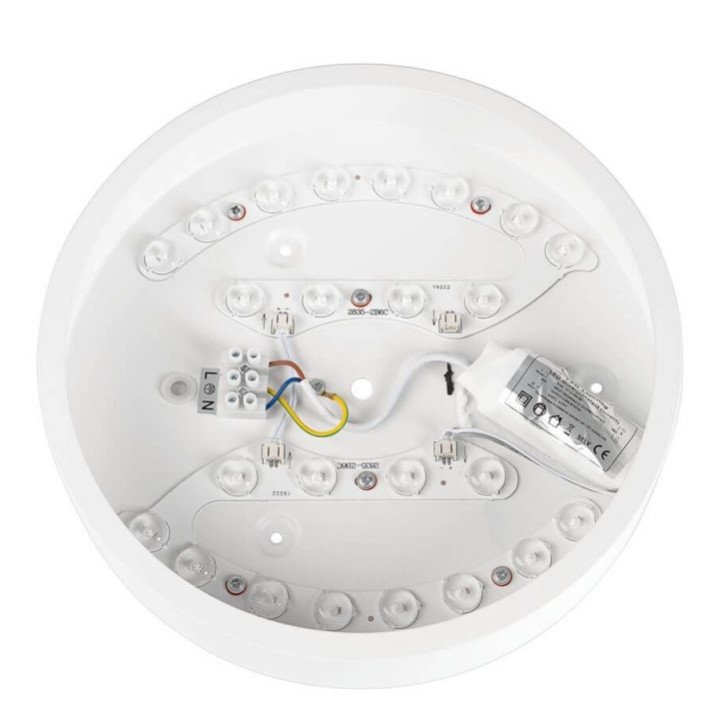 LED lubų šviestuvas, 18W, baltas, šilta balta šviesa