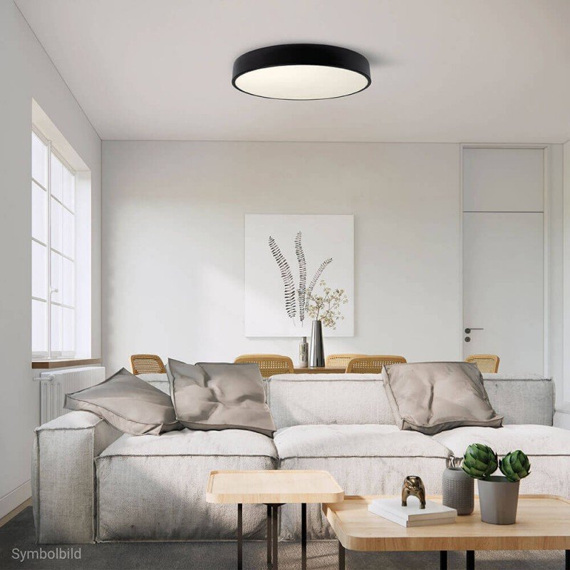 LED lubų šviestuvas, 30W, juodas, neutrali balta šviesa LED lubų šviestuvas, 30W, juodas, neutrali balta šviesa