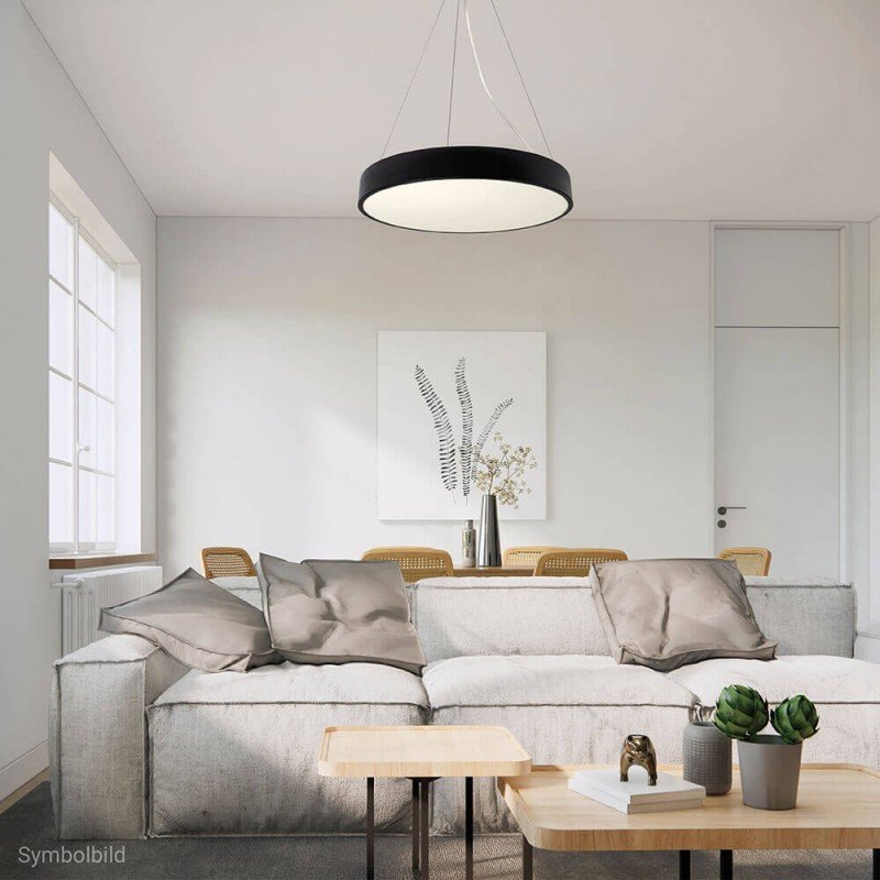 LED lubų šviestuvas, 30W, juodas, neutrali balta šviesa LED lubų šviestuvas, 30W, juodas, neutrali balta šviesa