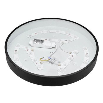 LED lubų šviestuvas, 30W, juodas, šilta balta šviesa
