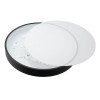 LED lubų šviestuvas, 30W, juodas, šilta balta šviesa