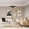 LED lubų šviestuvas, 36W, juodas, apvalus, šilta balta šviesa LED lubų šviestuvas, 36W, juodas, apvalus, šilta balta šviesa